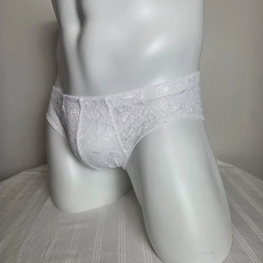 Cosabella Men's Luxury Italian Comfort Lace Micro Brief Soft Pouch Underwear